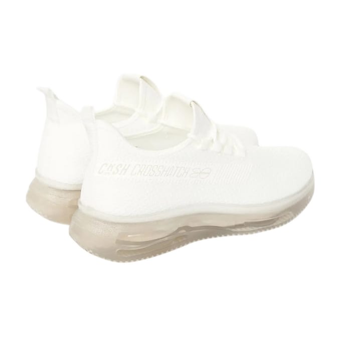 Crosshatch Heren Matfen Flyknit Sneakers (Wit)