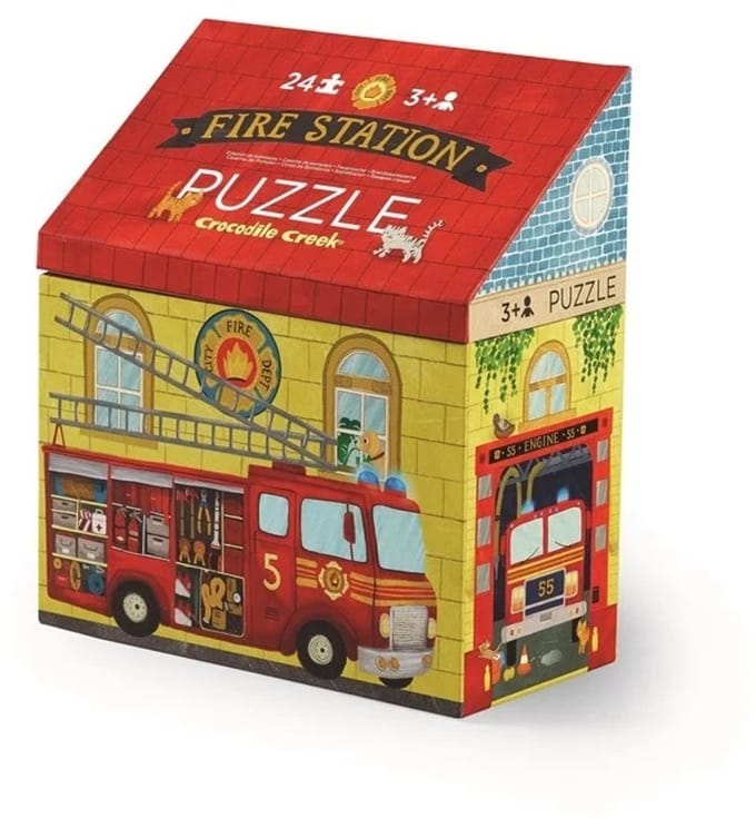 Crocodile Creek 24 Stukjes Puzzel/Brandweerkazerne.
