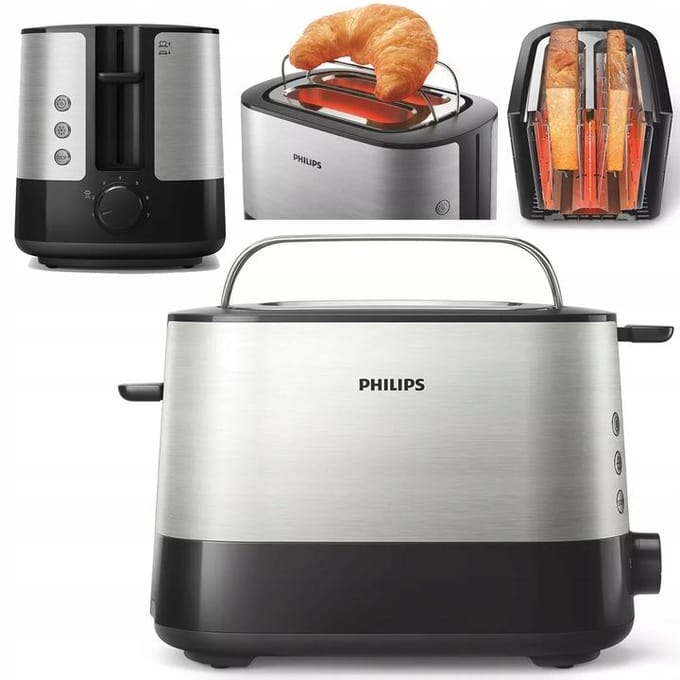 Philips Viva HD2637/90 - Broodrooster - Zwart