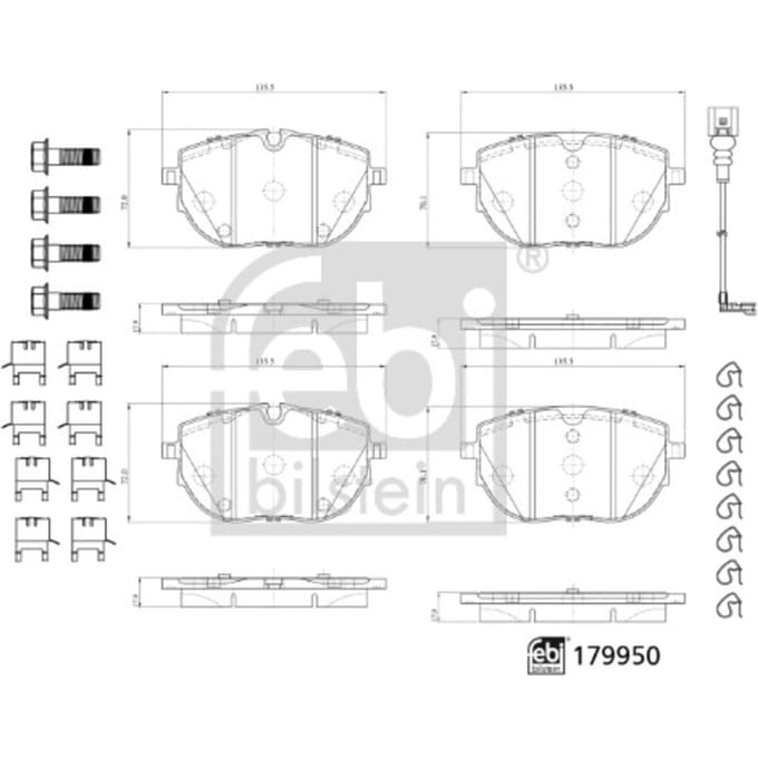 Remblokset FEBI BILSTEIN 179950
