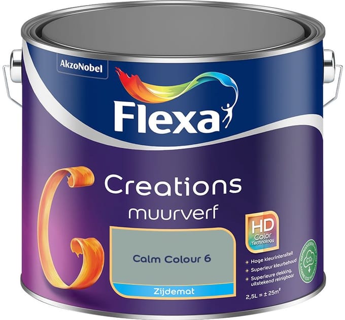 Flexa - Creations Muurverf Zijdemat - Calm Colour 6 - Mengverf - 2,5 L