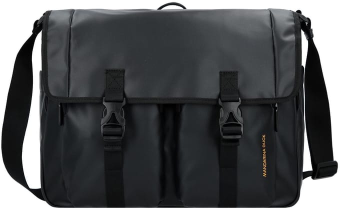 MANDARINA DUCK schoudertas Eco Coated Messenger Bag Black zwart