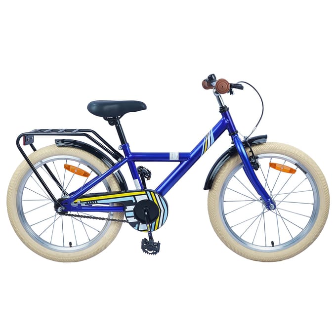 vidaXL - Kinderfiets - 18 - Inch - voor - 5-7 - jaar - oud - Donkerblauw