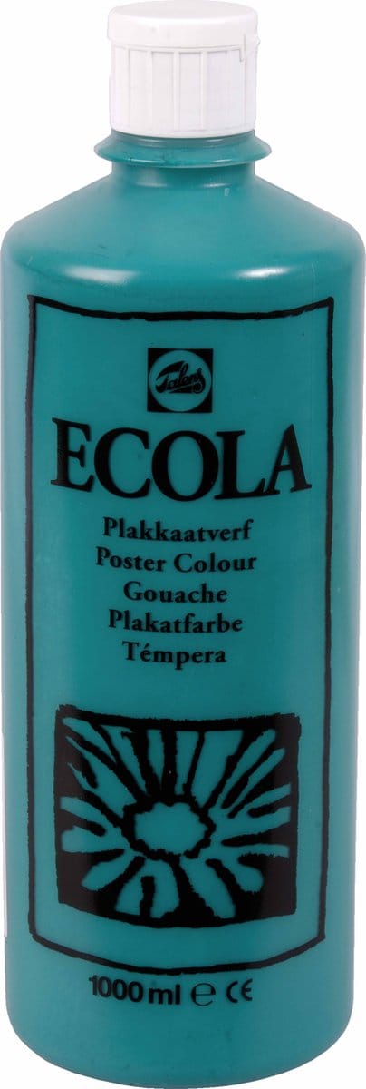 Ecola plakkaatverf 602 Donkergroen 1000ML