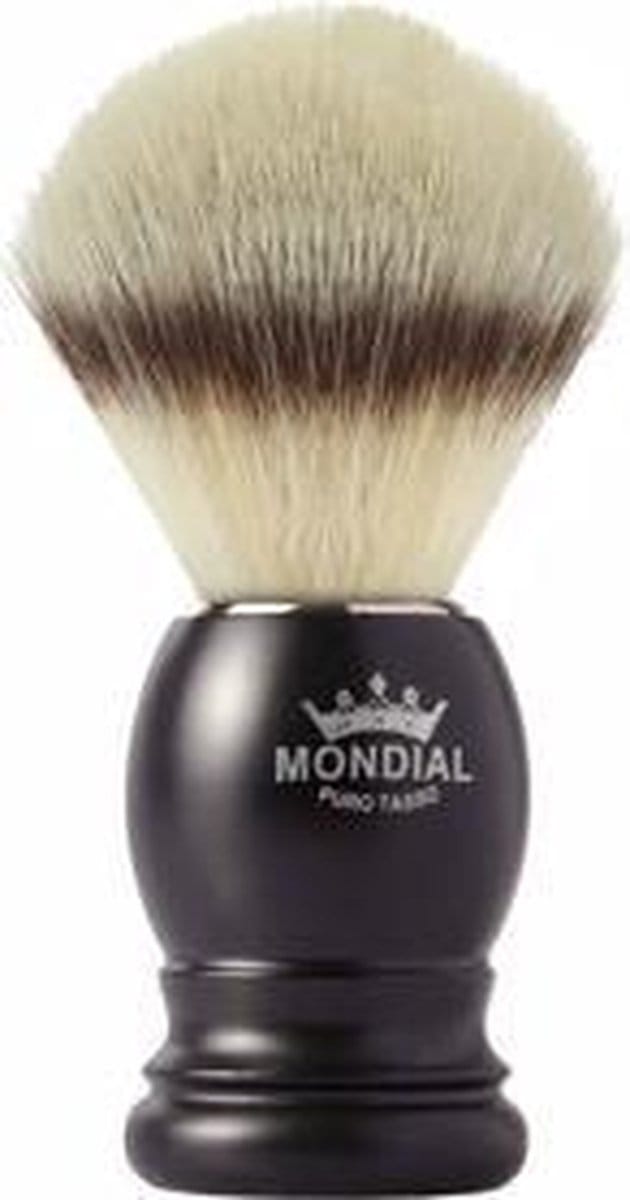 Mondial Scheerkwast Basic Silvertip Fibre – Zwart