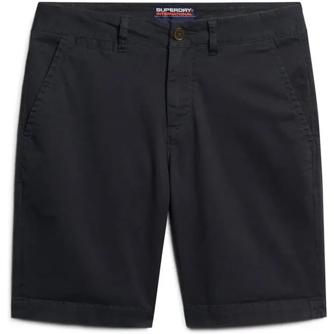Superdry Vintage Chino Shorts Blauw Grootte: 30