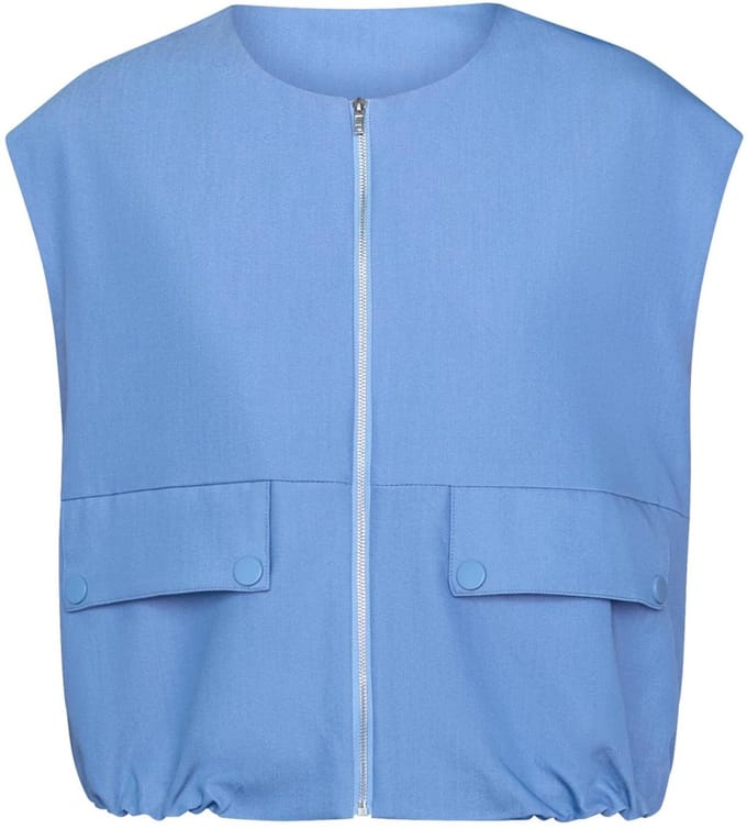SISTERS POINT Garwin-ve5 - Dames Gilet - L.Denim - Maat M