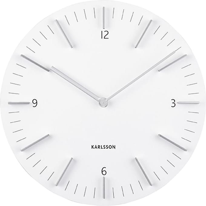 Karlsson Wandklok Detailed - Wit - Ø30cm
