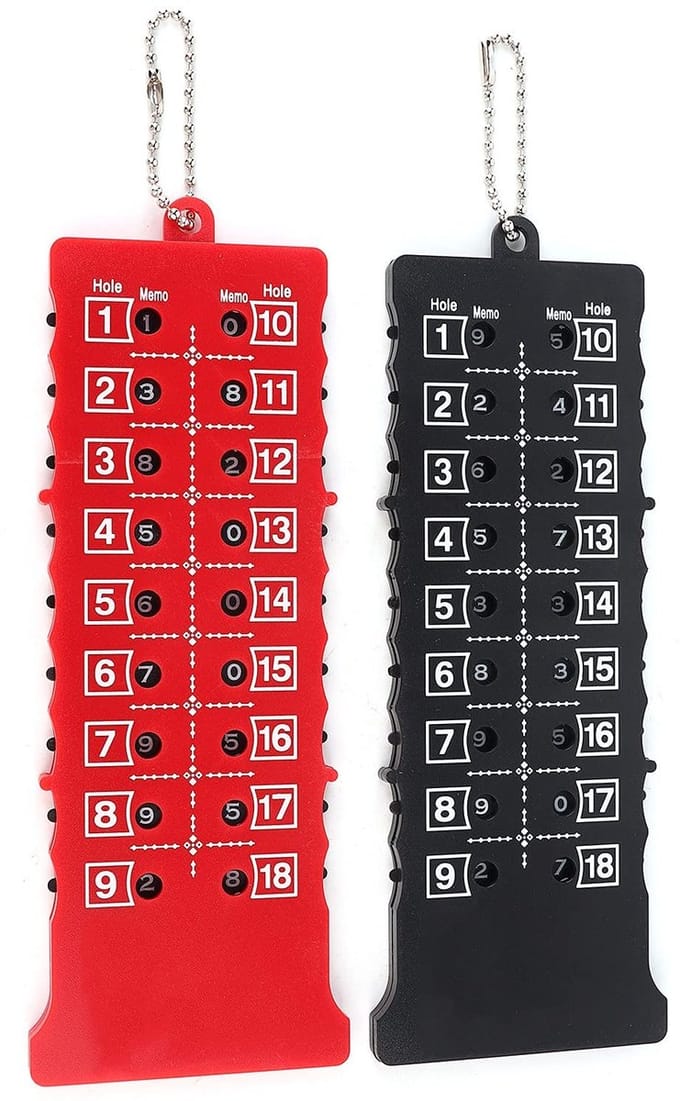 Dailygoods- Golf Score Teller Nauwkeurig - 2 Stuks - Compact/Draagbaar - Training/Competitie - Accessoire - Lichtgewicht - Golf Scorebord