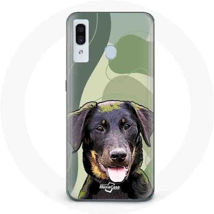 Coque - Beauceron - Samsung Galaxy A20 - Noir - Rigide - Protection noir