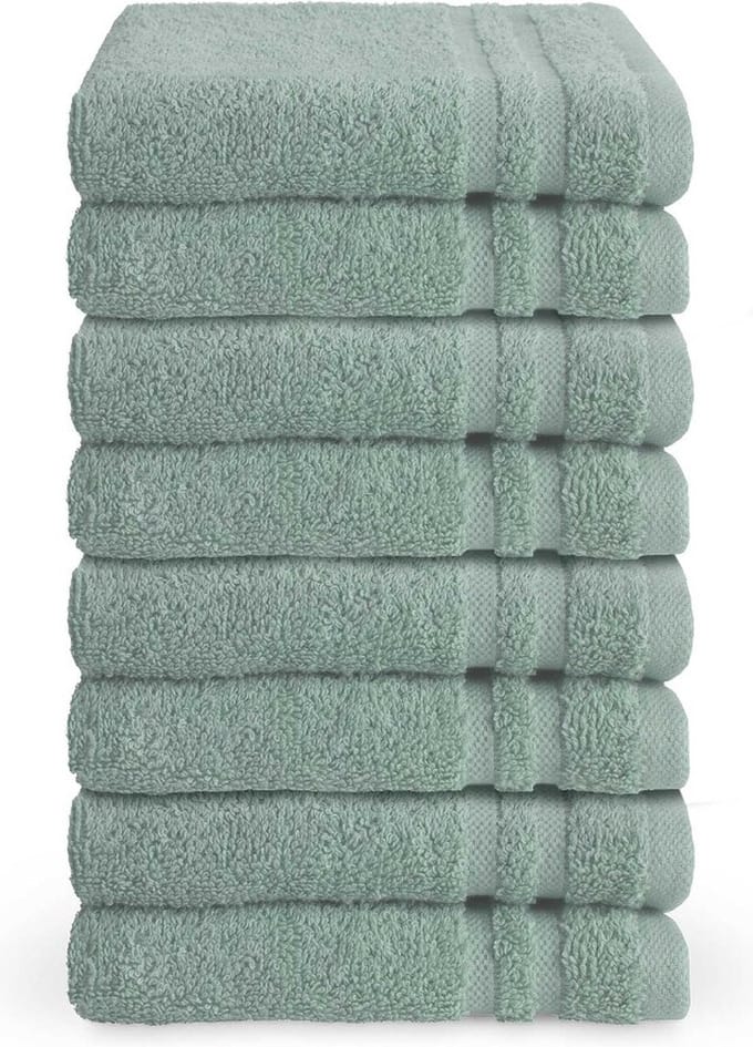 Byrklund gastendoekjes 30x50 - set van 8 - Hotelkwaliteit - Zeeblauw