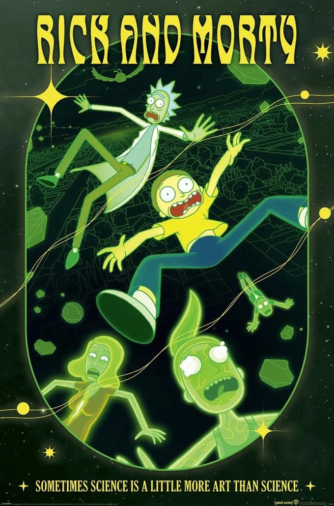 Poster Rick and Morty - Rave Rickrival 61x91,5cm