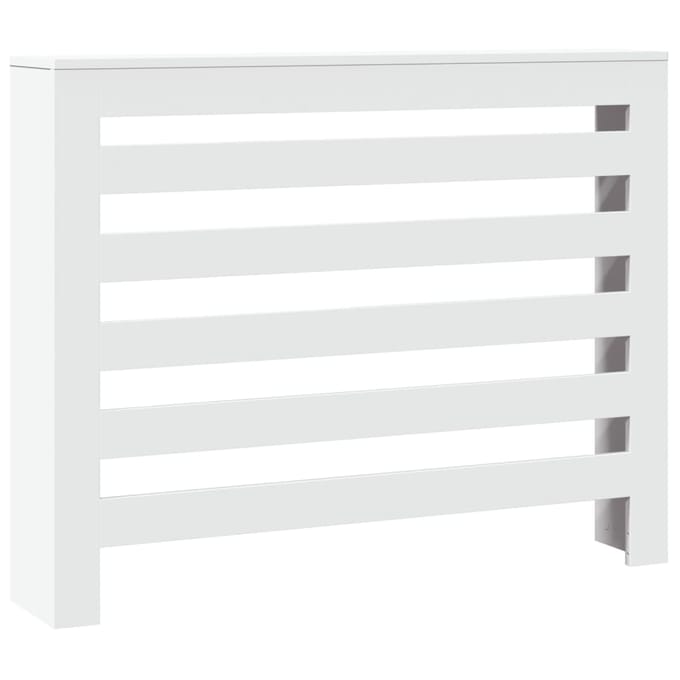 vidaXL Radiatorafdekking Wit 104 x 20 x 82 cm Bewerkt hout