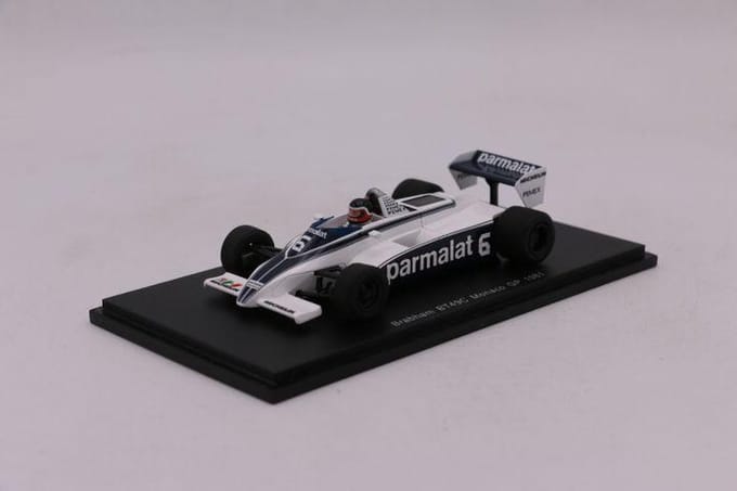 Brabham BT49C Spark Models Modelauto 1:43 1981 Hector Rebaque Parmalat Racing Team S4348 Monaco GP