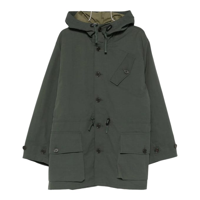 Boston parka Universal Works gerecycled nylon ripstop - khaki