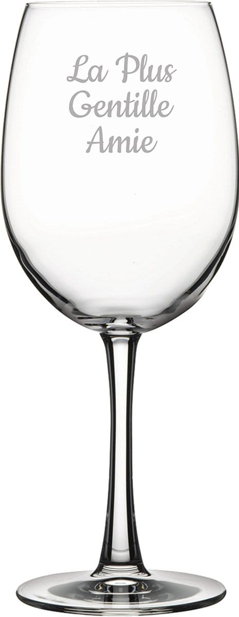 Rode wijnglas gegraveerd - 58cl - La Plus Gentille Amie