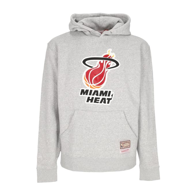 Herensweater met capuchon Nba Team-logo Miahea gemeleerd grijs