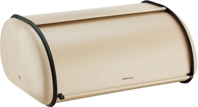 Kinghoff 1866 - Broodtrommel groot - RVS - Creme - Retro - 44 x 27 x 18,5 cm 1e