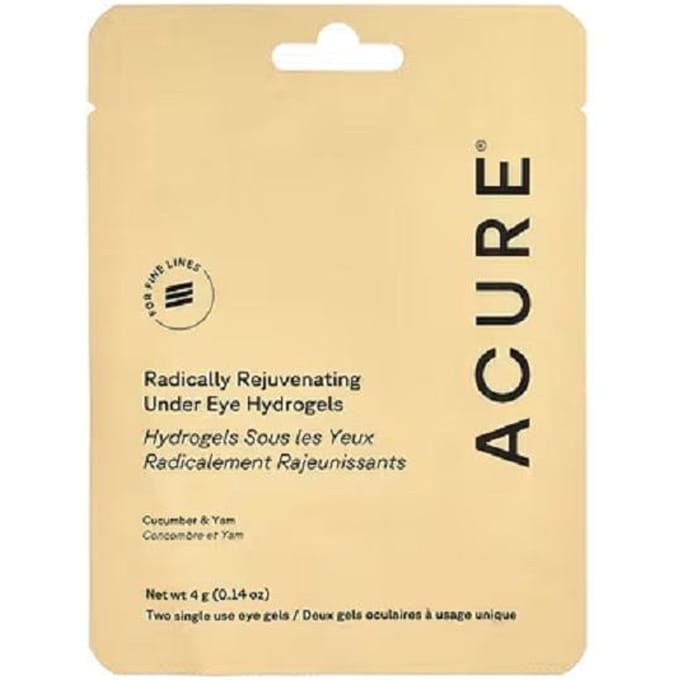 ACURE, Radically Rejuvenating, Under Eye Hydrogels, 2 disposable eye gels, 0.14 fl oz (4 g) pink