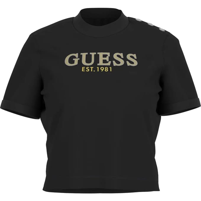 Dames-T-shirt met ronde hals Guess Washed