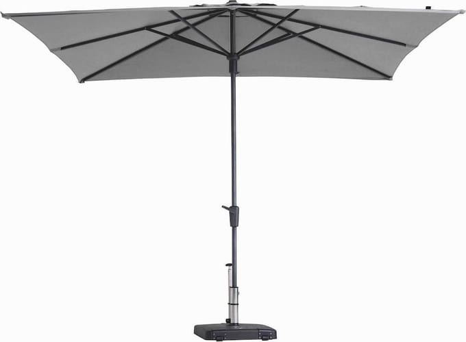 Parasol Vierkant Lichtgrijs 280 x 280 cm Madison | Vierkante parasol Madison Syros | 100% polyester doek