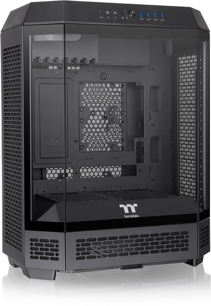 Thermaltake The Tower 600 Mid - PC Case - Behuizing - Gehard Glas - 2x140mm Ventilator - Zwart