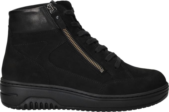 Hartjes - 172.1708/21 - Hoge sneakersVeterlaarzenDames veterschoenenDames sneakersHalf-hoge schoenen - Kleur: Zwart - Maat: 40