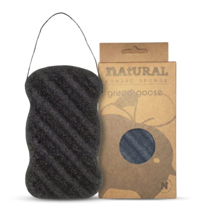 Konjac-spons - houtskool