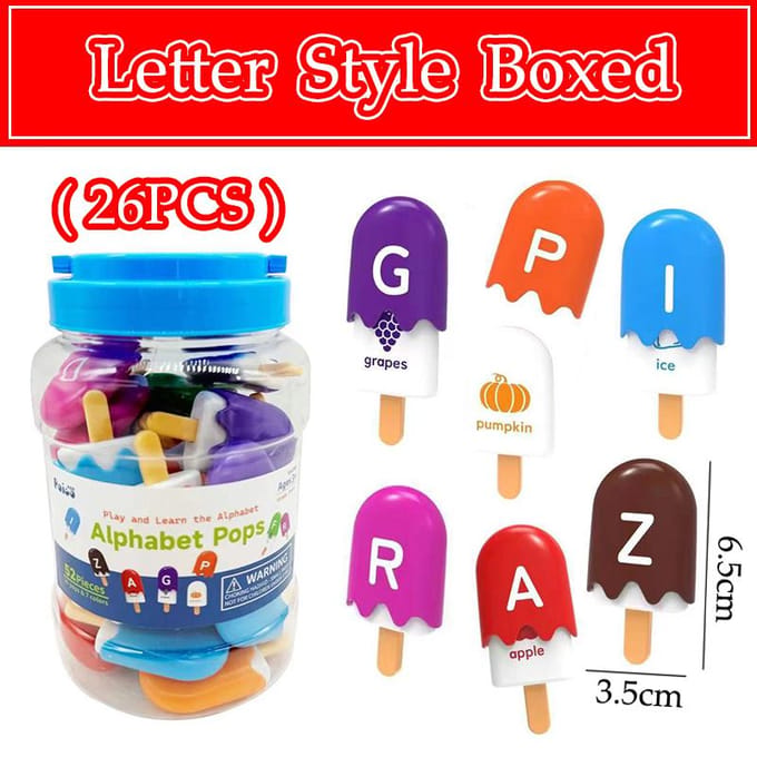 Montessori Digitale IJsco Matching Spel Vroeg Educatief Letter Kleur Getal Cognitieve Sensorische Training Puzzel Speelgoed Voor Kinderen