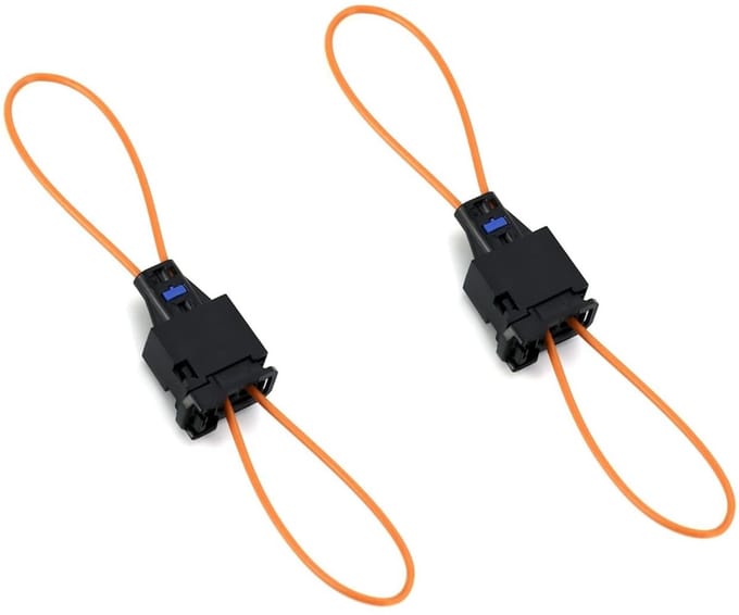 Dailygoody - Set van 2 Glasvezel Lichtgeleiders voor Auto Diagnose - TOSLINK Connectoren