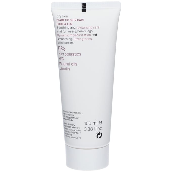 Eubos Diabetics Skincare Voet- en Beencrème 100 Crème