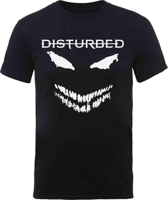 Disturbed - Scary Face Candle Heren T-shirt - M - Zwart