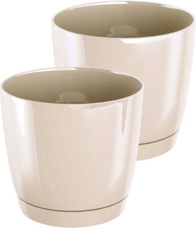 Bloempot Rond Duop 24cm CREME Prosperplast
