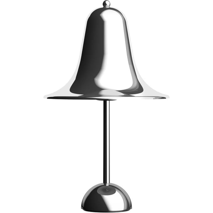 Verpan tafellamp Pantop, chroom, hoogte 23 cm, metaal, E14