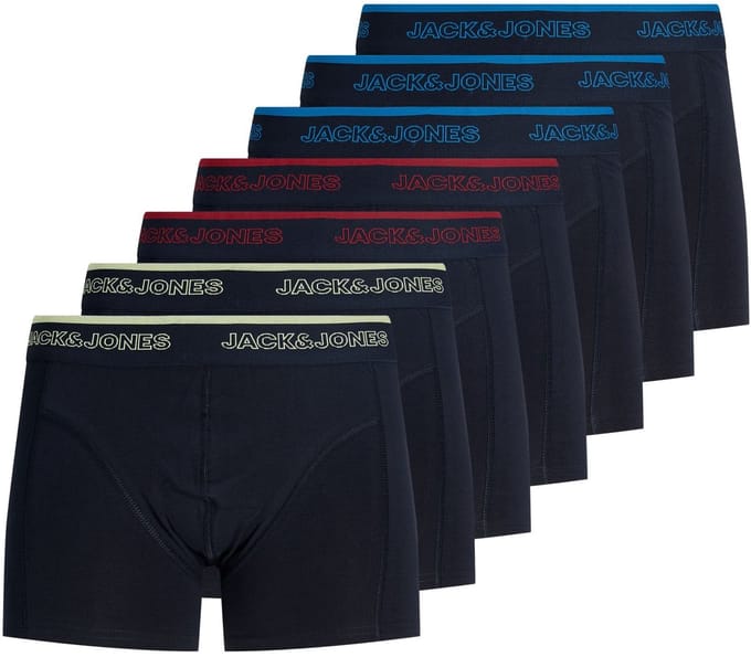 JACK&JONES - JACADRIAN SOLID TRUNKS 7 PACK Heren Onderbroek