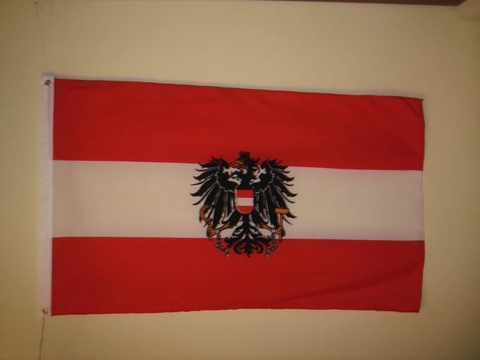 Vlag van Oostenrijk 90 x 150 cm