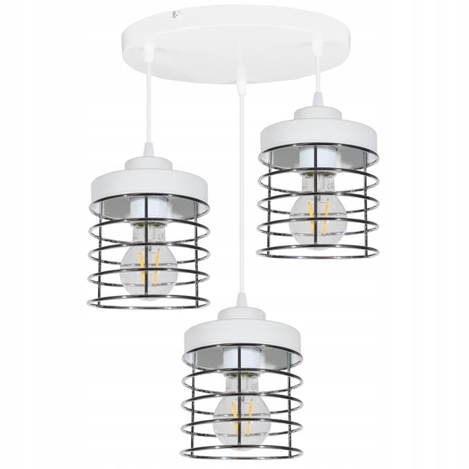 Light Home Rasti 2205/3/OW/S – Hanglamp Chroom – Draden Design – Hoogte Verstelbaar – LED Geschikt