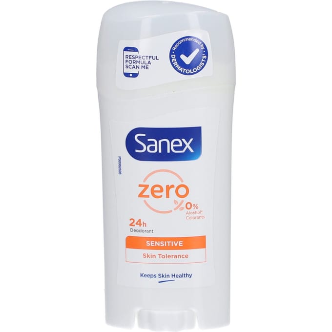 Sanex Zero% Sensitive Déodorant Stick pour Peaux Sensibles 24h 65 Deodorant