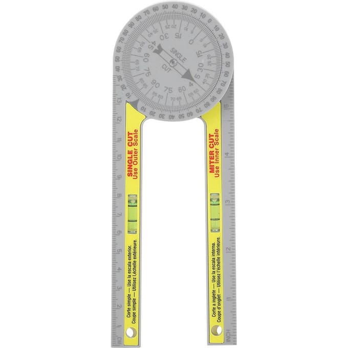 Règle d'angle Goniomètre de haute précision Instruments de mesure pour le travail du bois gray