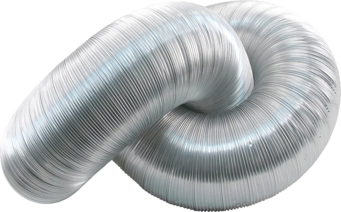 Starx afvoerslang flexibel aluminium 125mm - 3 meter (45.707.04)