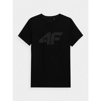 4F Heren T-shirt AW23TTSHM0877 Zwart maat M