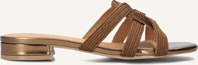 AYANA 0667-10 Slippers - Dames - Goudkleurig - Maat 37