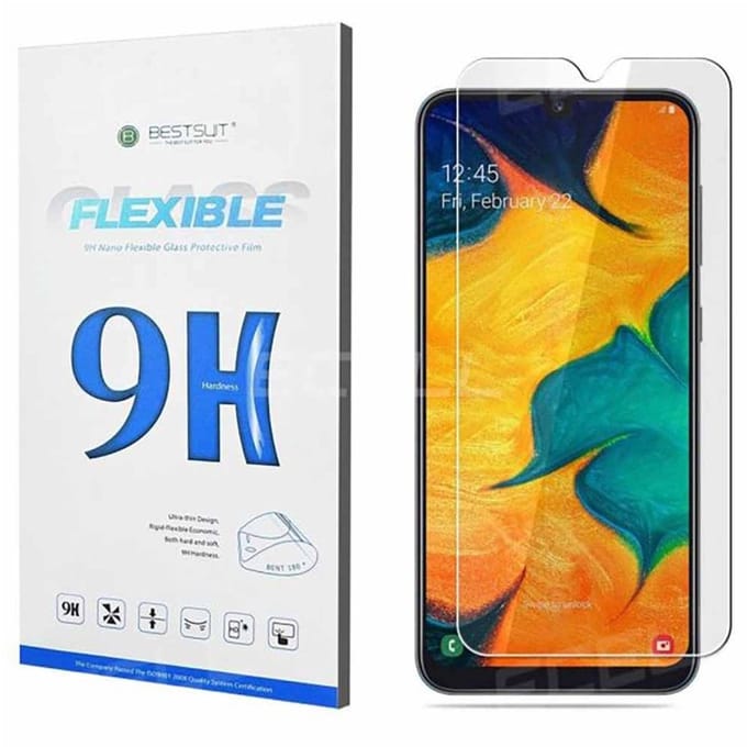 Geschikt voor Samsung Galaxy A21s - 9H Flexibele Nano Screenprotector