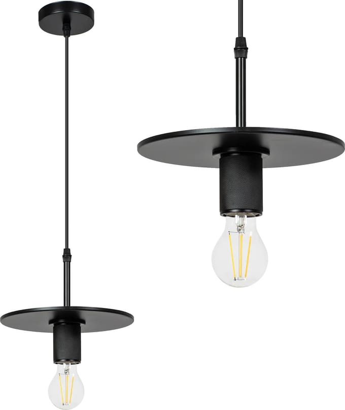 TooLight Zwarte hanglamp - modern design - krasbestendig - eenvoudig te monteren - 210x210x200 mm