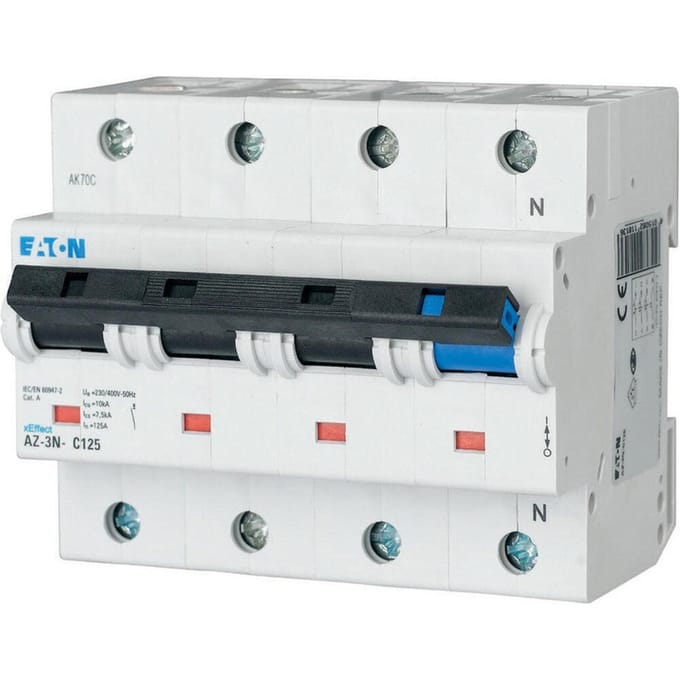Eaton 80A 3P+N Aardlekautomaat C-Characteristic 25kA - 211803