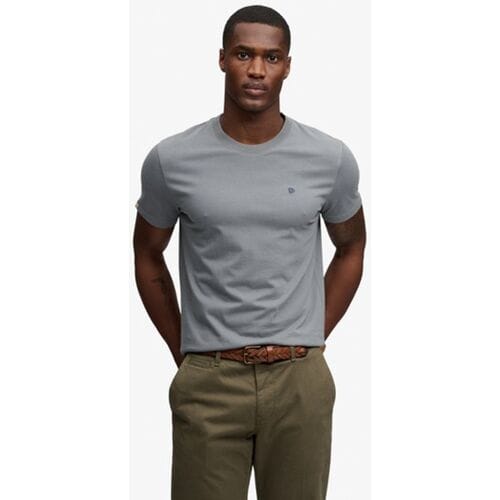 Superdry Sd &amp; co Logo Geborduurde T-shirt Grey Grootte: M