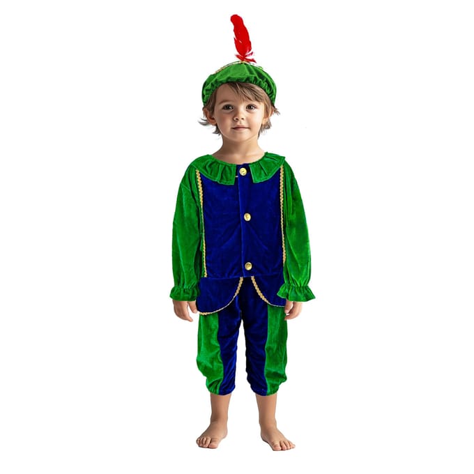 Pietenpak Groen/Blauw 110-116 Cm
