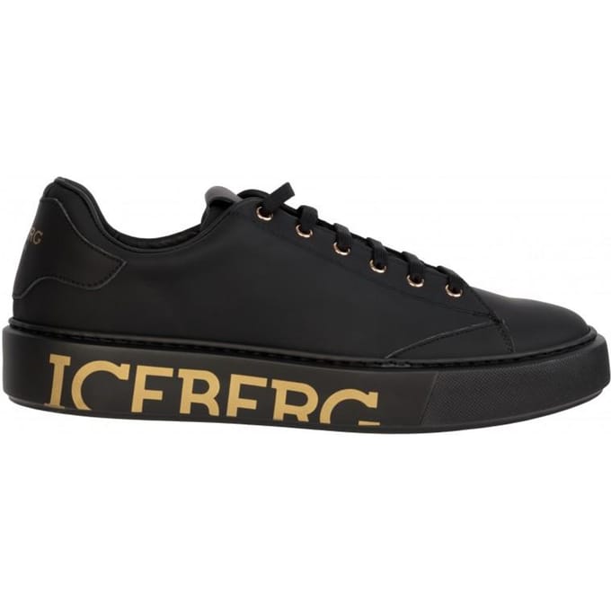 Iceberg merk Italiaanse sneakers nieuw goud - Maat: 43 black