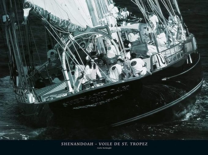 Kunstdruk Carlo Borlenghi - Shenandoah Voile de St, Tropez 80x60cm