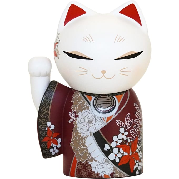 Poupée Kimmidoll KANA MNFL004 Maneki-neko (9 cm de haut) white